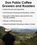 Don Pablo Gourmet Coffee - Signature Blend - Medium Dark Roast - Whole Bean Coffee - 100% Arabica Beans - Low Acidity and Non-GMO (80 Ounce, Original)