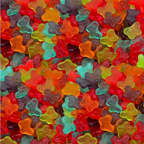 Butterflies Gummy Candy | 1-Pound Pack | Assorted Fruit Flavors
