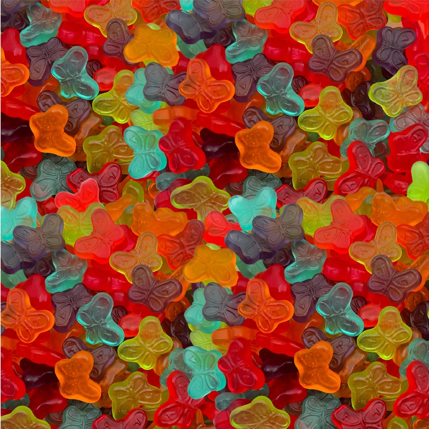 Butterflies Gummy Candy | 1-Pound Pack | Assorted Fruit Flavors