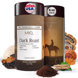 MYCL Organic Mushroom Coffee - Instant Coffee - 1,680mg Fruiting Body - Reishi, Lion’s Mane, Cordyceps, Chaga & L-Theanine - Focus, Energy & Immunity