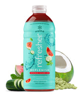 Smartfruit Replenish Refresher Concentrate - Watermelon Cucumber Mint - Made with Real Fruit Juice, Just Add Ice and Water, No Added Sugar, Coconut