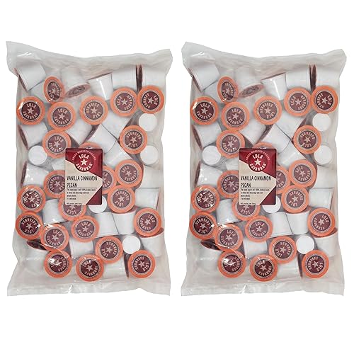 Lola Savannah Vanilla Cinnamon Pecan Caffeinated Coffee Pods Flavored Coffee in Pod Shaped Containers, 100 Count