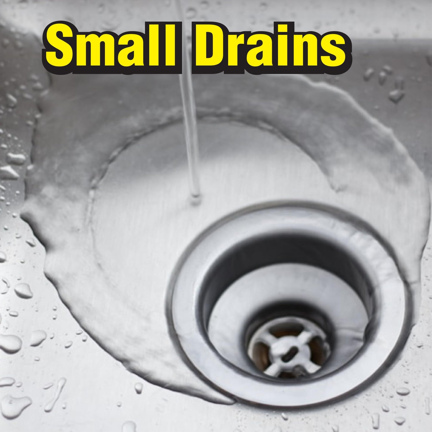 ComStar Piranha - Crystal Flakes, 2 Pounds Non-Acid Drain Cleaner That Dissolves Grease, Hair & Root Growth in Sewer Lines Instantly, Made in USA
