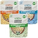A Dozen Cousins Bone Broth Rice Variety 6pk, Ready to Eat Seasoned High Protein Rice, Clean Ingredients, Sea Salt, Classic, Spanish, Easy Side Dish