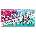 SweeTarts Mini Holiday Candy Canes, Christmas Candy, Stocking Stuffers for Kids, 4.8 oz Box