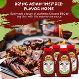 Ah-So Chinese-Style BBQ Sauce, Red Rib - 4 Pack (4 × 15 oz) | Sweet & Tangy Spare Rib Marinade & Glaze for Pork, Chicken, Wings & Stir-Fry; Classic