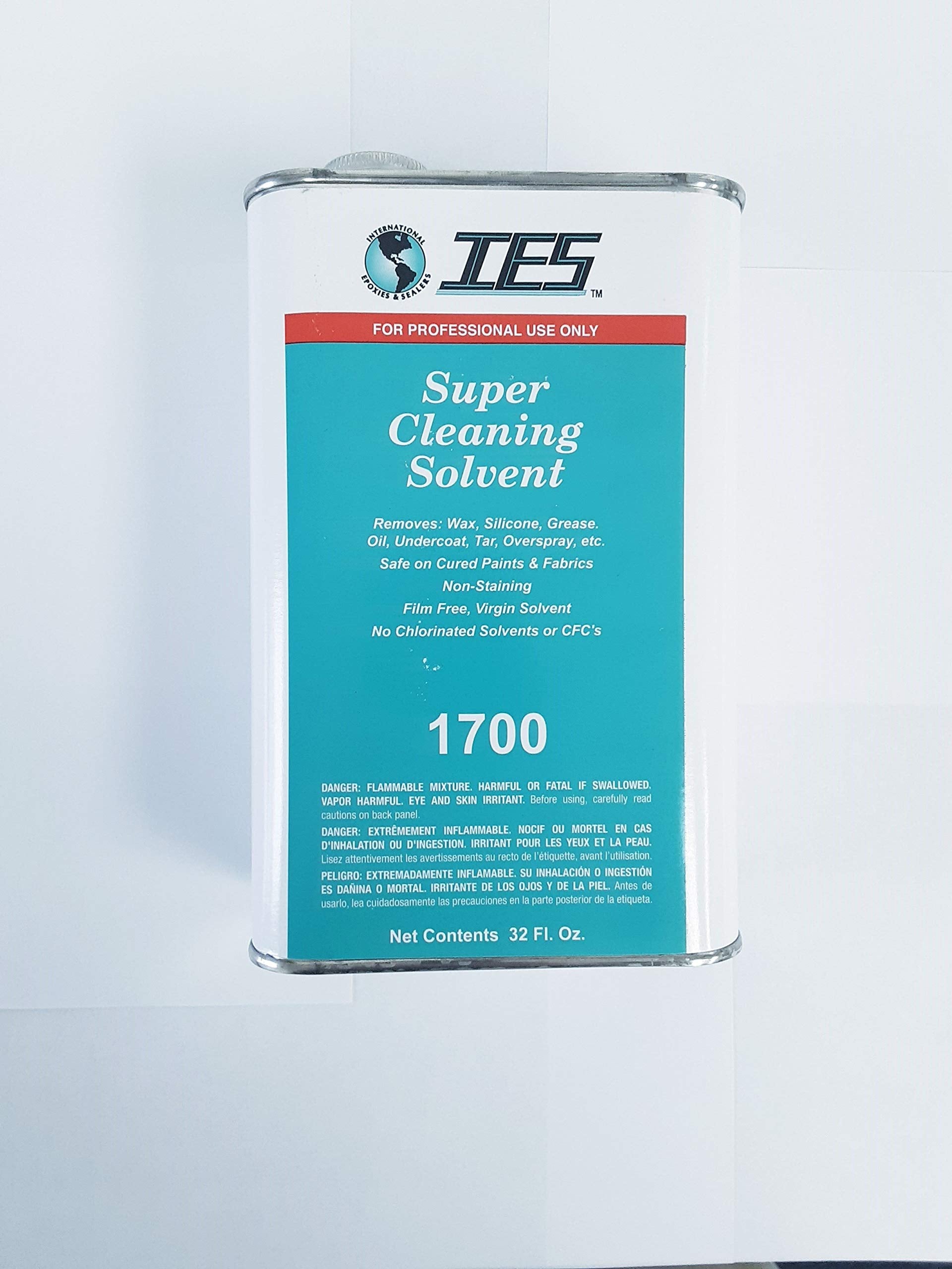 International Epoxies & Sealers IES #1700 Super Cleaning Solvent 32 OZ - 3 Pack