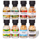 Thoughtfully Gourmet, Global Spice Collection Gift Set, International Seasonings Set, Flavors Include Greek, Italian, Mexican, Cajun Seasoning & More