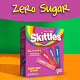 Skittles Singles To Go Wild Berry Variety Pack, Watertok Powdered Drink Mix, Zero Sugar, Low Calorie, Includes 4 Wild Berry Flavors, 1 Box (30 Single