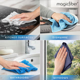 MagicFiber Microfiber Cleaning Cloth - Higher Quality, Larger Size - Micro Fiber Cloth for Cleaning Rags, Dust Cloths, Kitchen Dish Towels (12 Pack