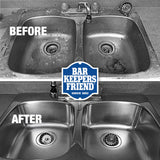 Bar Keepers Friend Cookware Cleanser Polish 13.5 oz and More Spray Foam Rust Stain Remover 25.4 oz Bundle