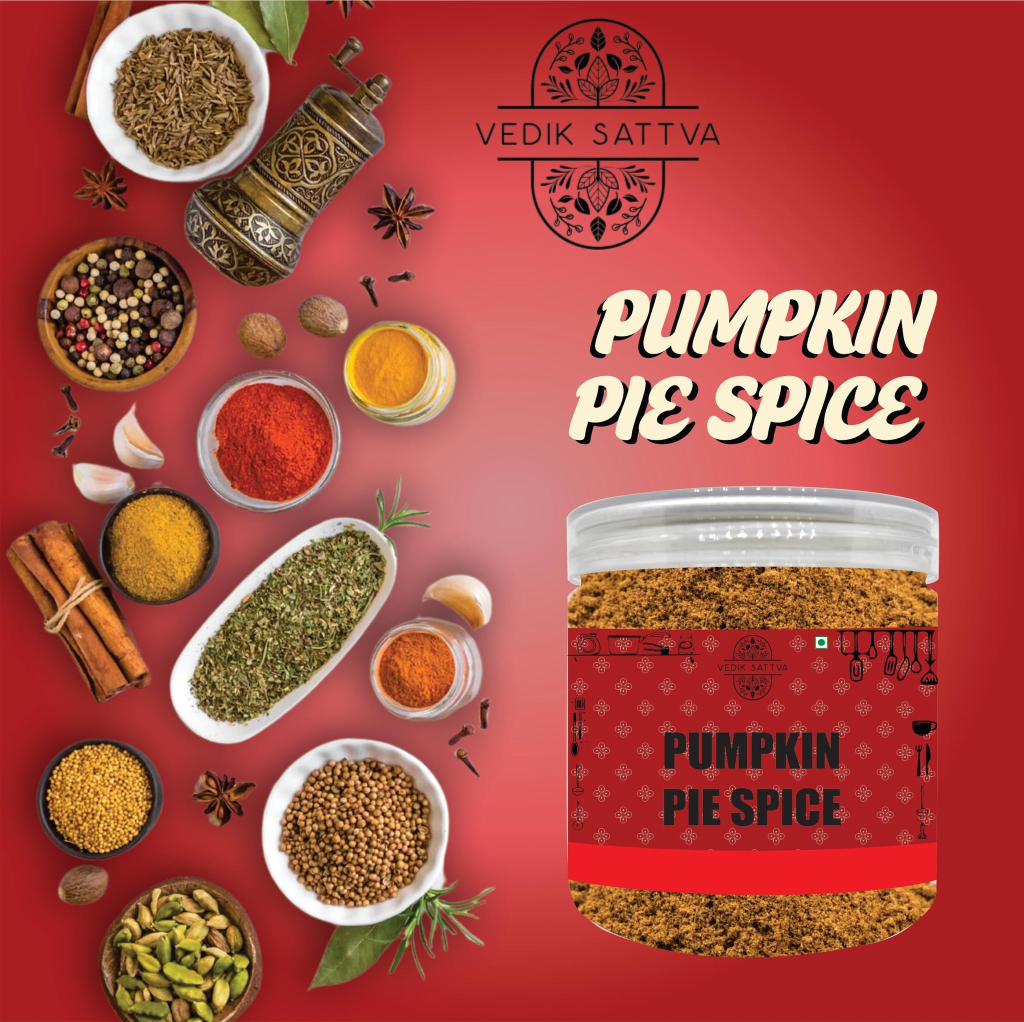 VEDIK SATTVA Pumpkin Pie Spice Blend