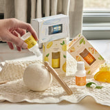 Thymes Wool Dryer Balls Set - Includes 3 Wool Laundry Balls + 1 Scented Laundry Fragrance Oil for Dryer - Eliminate Wrinkles, Static & Lint (Washed