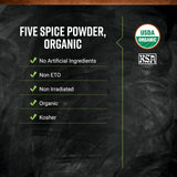 Frontier Co-op Organic Five Spice Powder, 1-pound Bulk Bag, Cinnamon, Fennel Seed, Cloves, Star Anise & White Pepper, Non GMO