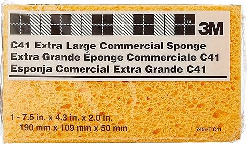 3M Extra Large Commercial Sponge - Durable, Highly Absorbent Cleaning Sponge for Heavy-Duty Tasks