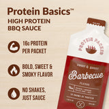 Protein Basics Protein-Packed Condiment Packets, Sweet & Smoky Barbecue Flavor, 16g Protein per Serving, Enhances Meals & Supports Nutrition