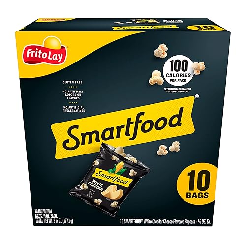 Frito-Lay Smartfood Popcorn White Cheddar, 0.625 Ounce, 10 Ct