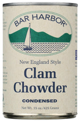 Bar Harbor New England Style Clam Chowder, Condensed, 14.5 oz - Classic Creamy Chowder