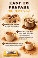 Chocolate Cortés Sweet Chocolate for Hot Chocolate (4 Pack, 7 oz Each) - Puerto Rican & Dominican Bean-to-Bar Chocolate, Authentic Caribbean Drinking