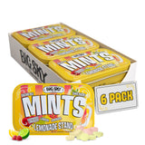 Big Sky Sugar Free Lemonade Stand Mints - 50 Count Tin (Pack of 6) | Kosher Certified, Vegan Candy | Aspartame & Gluten Free | Lemon Flavored Sugar