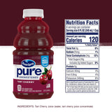 Ocean Spray® Pure Unsweetened Tart Cherry, 100% Tart Cherry Juice, 32 Fl Oz Bottle