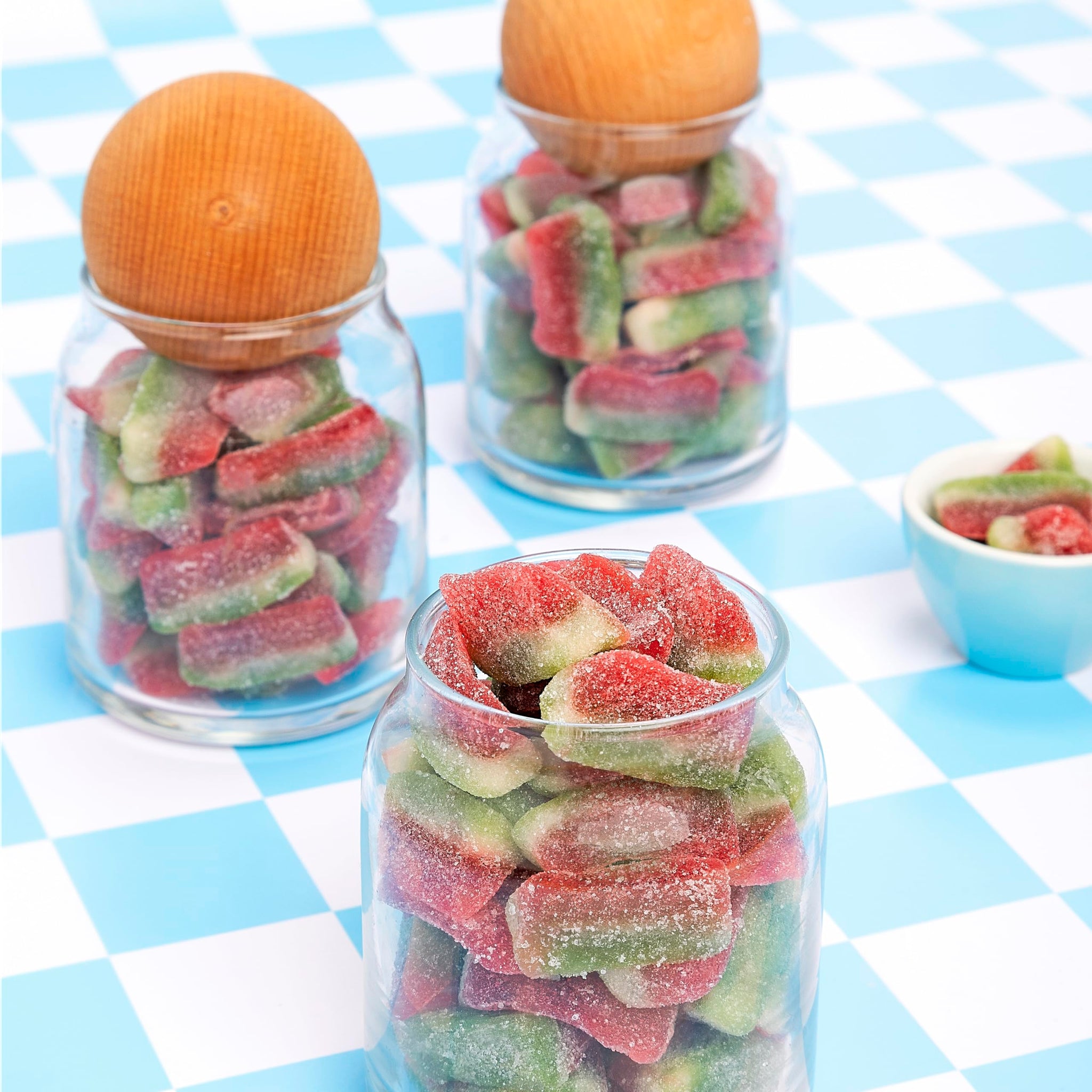 Kervan Candy Bebeto Watermelon Slices - Fruity, Soft, Sweet & Sour Gummy Candy Bulk for Kids, Gift Snacks and Parties - Watermelon Slice Gummies Big