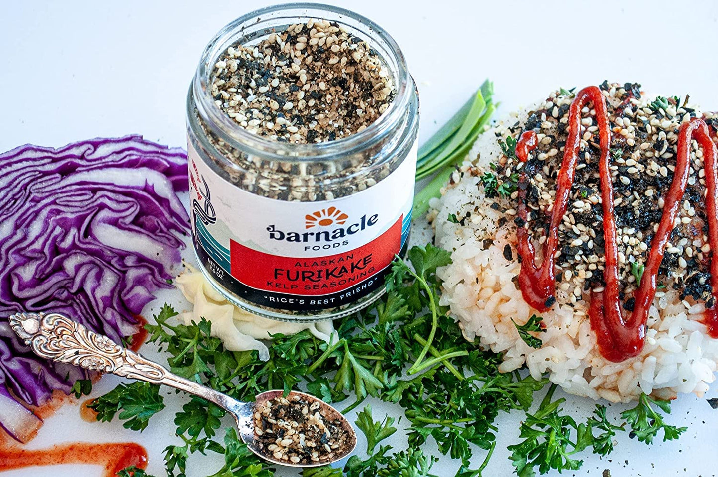 Barnacle Foods Kelp Seasoning Variety Pack | 2.5 oz. | Everything Bagel & Furikake Rice Seasoning | Great Spice for Cooking, Meals & Snacks | Made in