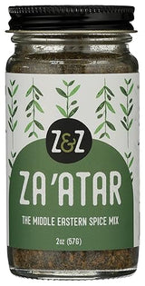 Za'atar by Z&Z | Za'atar Spice Blend with Zaatar Spice, Sumac, & Toasted Sesame Seeds | Za'atar Seasoning for Breads, Salads, Chicken, or Snacks |