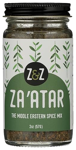 Za'atar by Z&Z | Za'atar Spice Blend with Zaatar Spice, Sumac, & Toasted Sesame Seeds | Za'atar Seasoning for Breads, Salads, Chicken, or Snacks |