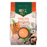 MuzTea Thai Tea Mix Milk Tea Powder 3 in 1 Instant Thai Tea Drink Packets Authentic Assam Tea Leaves For Hot Ice Tea, No Artificial Color 15 Sachets