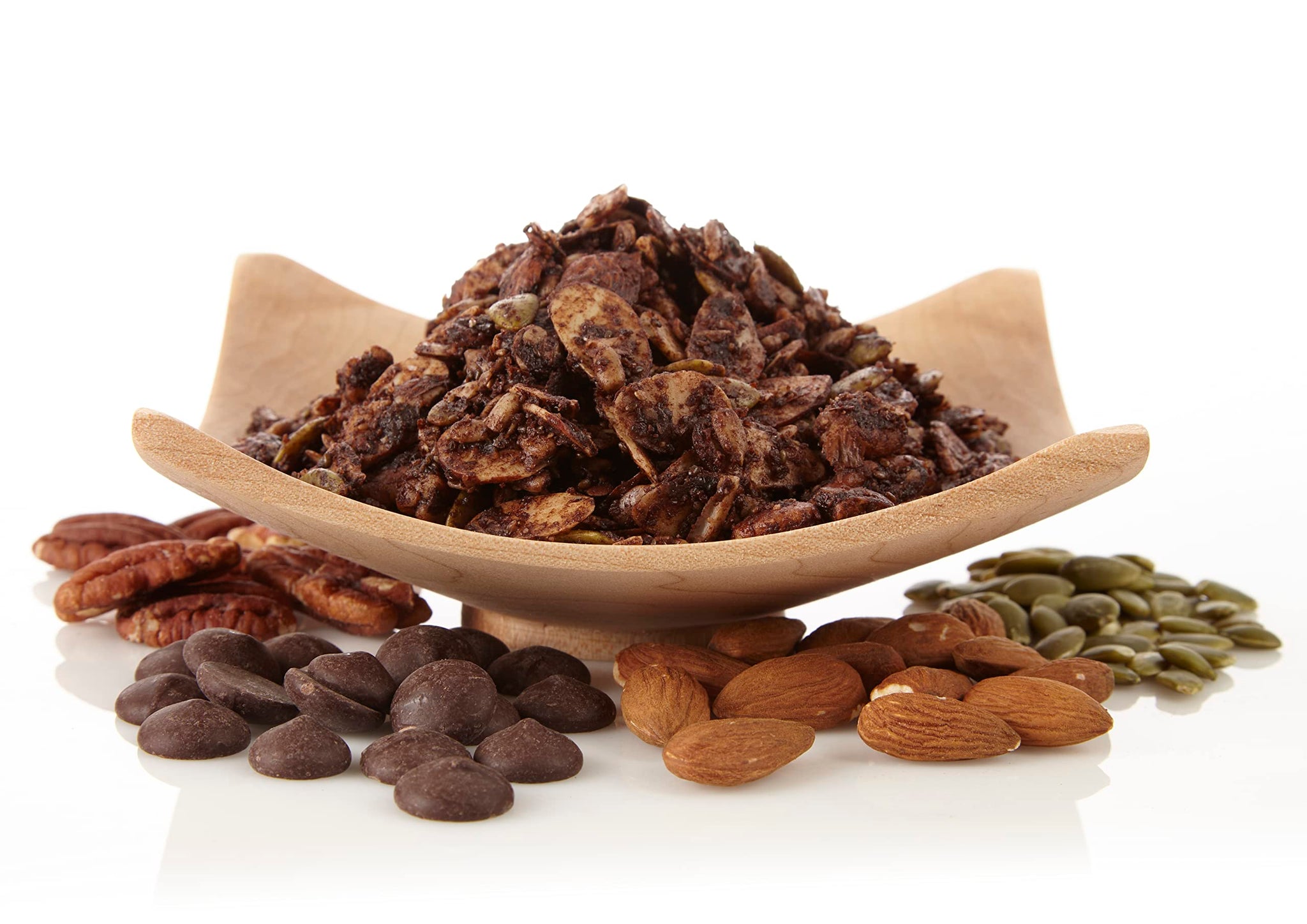 REAPR Dark Chocolate Almond Keto Granola - 100% Natural Grain-Free Granola, Non-GMO, Gluten Free, Small Batch Baked, Low Sodium + Low In Saturated Fat