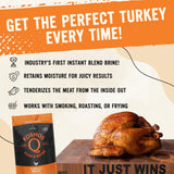 Kosmos Q Turkey Brine Soak, Brown Sugar & Worcestershire Spice Mix for Whole, Smoked, Oven Roasted or Fried Turkey, Locks In Juicy Moisture & Savory
