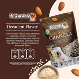 Nature's Mix - Chocolate Chip Granola - Almonds, Chocolate Chips, and Canadian Honey - Dairy and Soy Free - No Added Sugar or Preservatives - Small