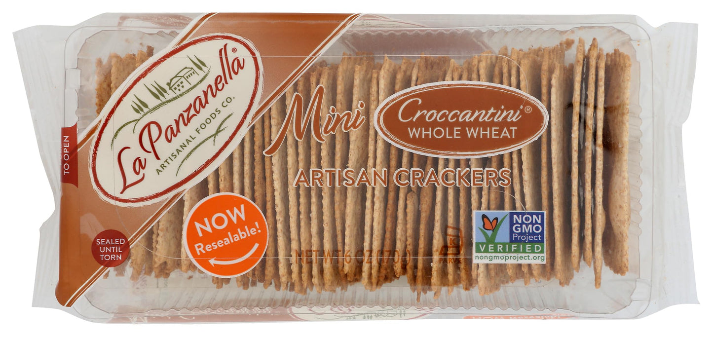 La Panzanella, Mini Croccantini Whole Wheat, 6 Ounce