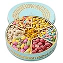Candy Gift Basket, Snack Variety Box | Spring Candy, Almonds, Chocolate, Gummies, Gourmet Food | Care Package, Treat Assortment for Adults, Families