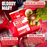 Leisuremann's Bloody Mary Single Serve Cocktail Mixer - Cocktail or Mocktail Powders Designed to Make Happy Hour Easier - All Natural - Travel Ready