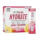 LIFEAID FITAID Hydrate Clean Electrolyte Mix, Zero Sugar, Balanced Electrolyte Ratios: 600mg Sodium, 500mg Potassium, 125mg Magnesium, Pink Lemonade