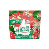 FlavCity Pink Grapefruit Superfood Lemonade Drink Mix - Sugar-Free Lemonade Powder with Real Crystallized Grapefruit & Organic Acerola - 100% DV