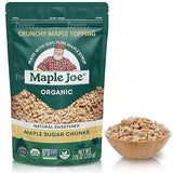 Maple Joe Organic Maple Sugar Sprinkles, Maple Flakes Made With Canadian 100% Pure Maple Syrup. Delicious With Coffee, Ice Cream, Yogurt & More Maple Sugar Granulated Chips Maple Chunks 7.8 oz