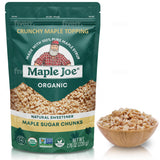 Maple Joe Organic Maple Sugar Sprinkles, Maple Flakes Made With Canadian 100% Pure Maple Syrup. Delicious With Coffee, Ice Cream, Yogurt & More Maple Sugar Granulated Chips Maple Chunks 7.8 oz