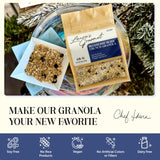 Laura's Gourmet Granola - BlueBerry Bliss Crunch - Gluten, Soy & Dairy Free - Organic Agave, Chewy Blueberries, Citrus & Flax, Vegan, Chef's Trifecta