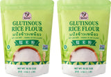 52USA Glutinous Rice Flour 32 Ounce (Basic), 1 Pound (Pack of 2), Rice Flour for Baking or Cooking, Product of THAILAND, All Natural White Rice Flour