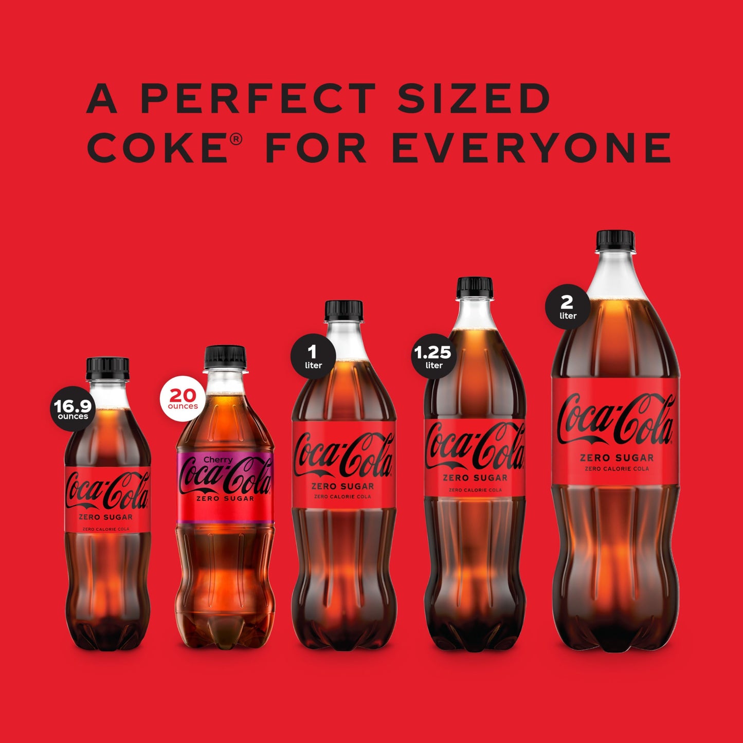 Coca-Cola, Cherry Coke Zero Soda, 20 Ounce (24 Bottles)