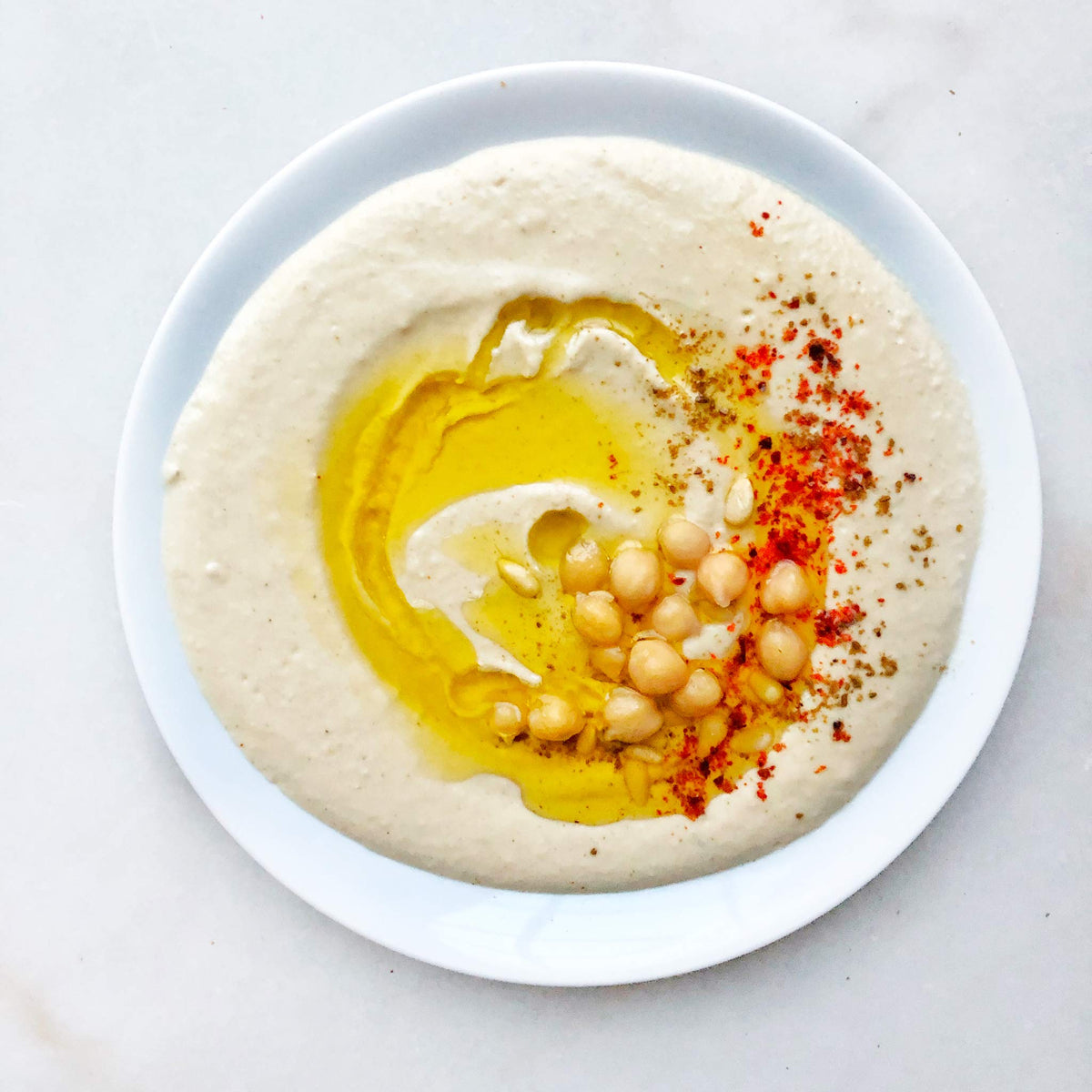 Ziyad Premium Vegan Hummus with Tahini - 14 oz - Authentic Middle Eastern Chickpea Dip - Ready-to-Eat Cans - No Additives, High-Protein, Creamy