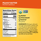 Love Crunch Organic Peanut Butter Protein Granola, 11 oz (Pack of 1), Non-GMO, by Nature's Path