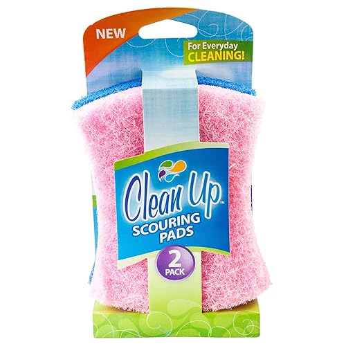 Clean Up Light Duty Scourer Pads, 2-Pack