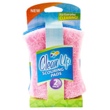 Clean Up Light Duty Scourer Pads, 2-Pack