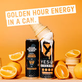 Yesly Energy Drink, Orange Cream, Naturally Flavored Sparkling Energy Drink With Electrolytes, Magnesium, Potassium, Vitamin C, B6 & B12, Natural