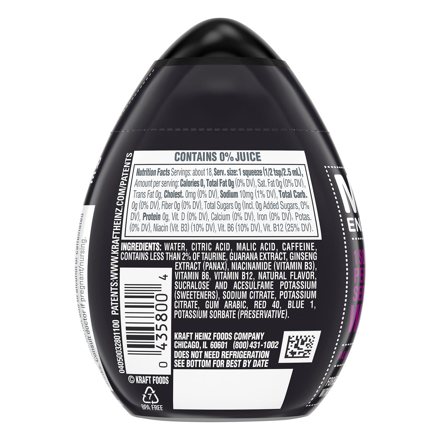 Mio Energy Liquid Water Enhancer Acai Berry Storm Caffeine & B Vitamins 1.62 FL OZ (Pack of 2)