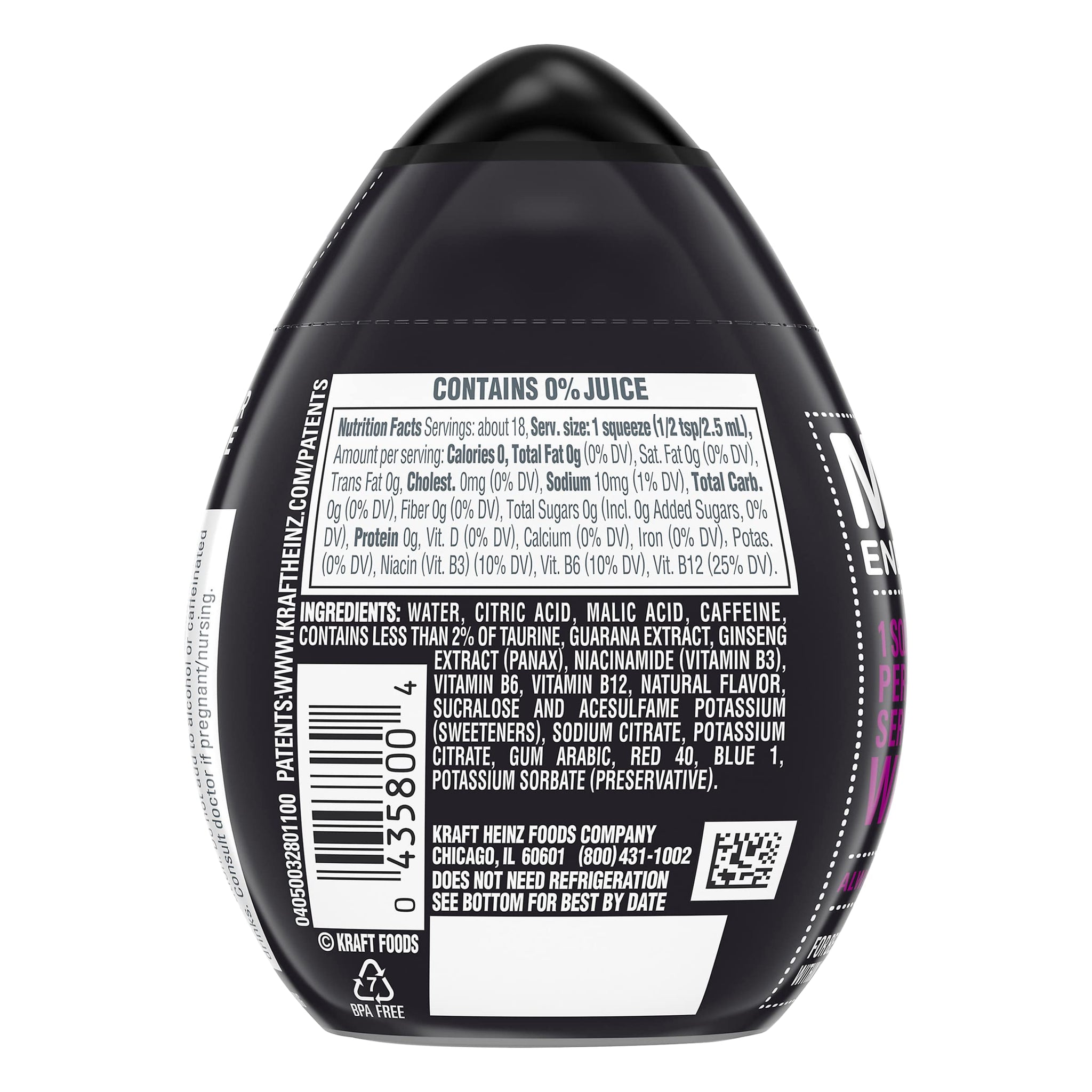 Mio Energy Liquid Water Enhancer Acai Berry Storm Caffeine & B Vitamins 1.62 FL OZ (Pack of 2)